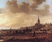 Jan van Goyen Beach at Scheveningen oil painting